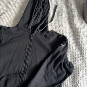 Alo Renown Black Zip-Up Hoodie